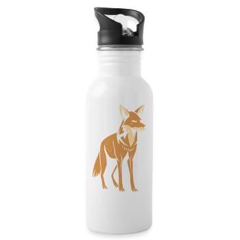 jackal - Water bottle with straw - white - Right