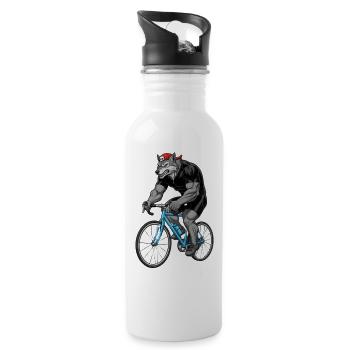 Vélo de route Vélo Vélo Sport Vélo VTT - Gourde avec paille intégrée - blanc - Droite