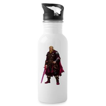 Viking Warrior - Water bottle with straw - white - Right