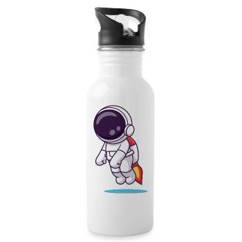 Minuscule Astronaute Rocket Dash - Gourde avec paille intégrée - blanc - Droite