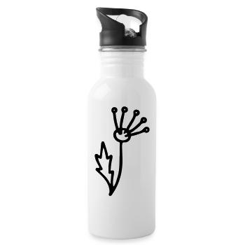 Blume 2 - Trinkflasche mit integriertem Trinkhalm - Weiß - Rechts