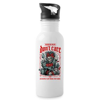Garden Hair Dont Care Organic Gardening - Water bottle with straw - white - Right