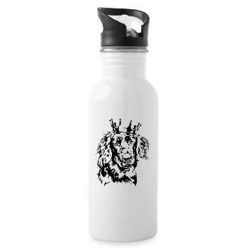 HOVAWART Krone Dogs Dog Wilsigns - Water bottle with straw - white - Right