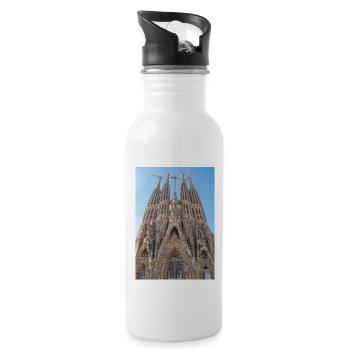Sagrade Familia - Water bottle with straw - white - Right