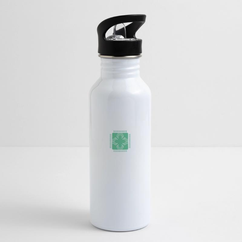 Developer, Coder, Programmer, Microchip Water bottle with straw