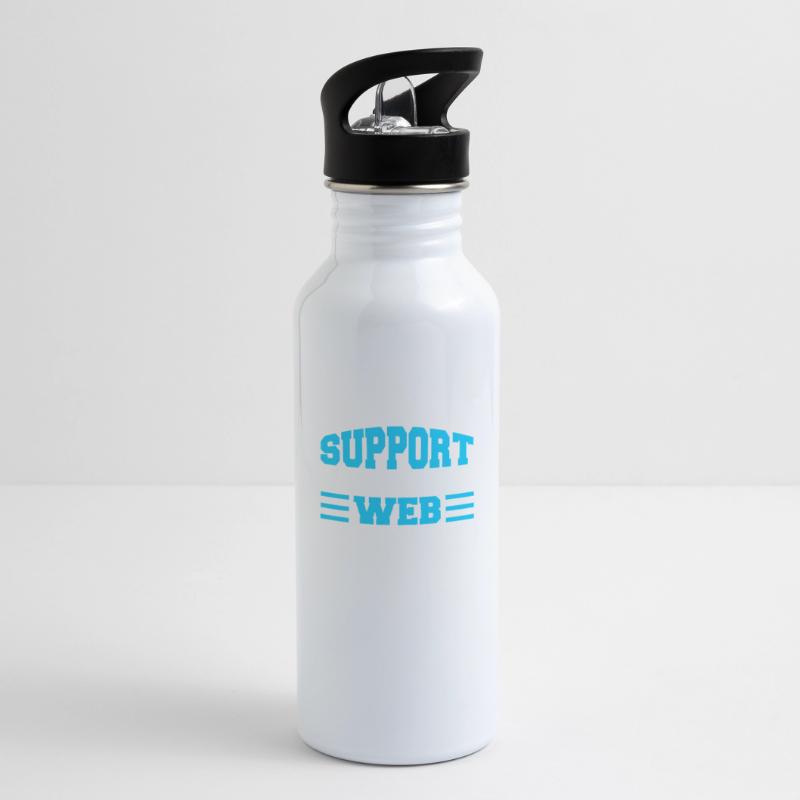 Web Developer Web Developer Support Water bottle with straw