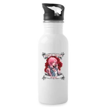 I'm not like other women, I'm worse - Water bottle with straw - white - Right