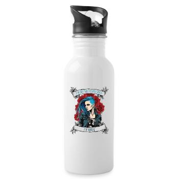 I'm not like other women, I'm worse - Water bottle with straw - white - Right