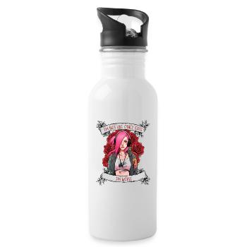 I'm not like other women, I'm worse - Water bottle with straw - white - Right