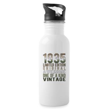 Edition limitée depuis 1935 Anniversaire Millésime 1935 - Gourde avec paille intégrée - blanc - Droite