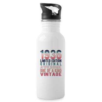 Edition limitée depuis 1936 Anniversaire Millésime 1936 - Gourde avec paille intégrée - blanc - Droite