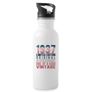 Edition limitée depuis 1937 Anniversaire Millésime 1937 - Gourde avec paille intégrée - blanc - Droite