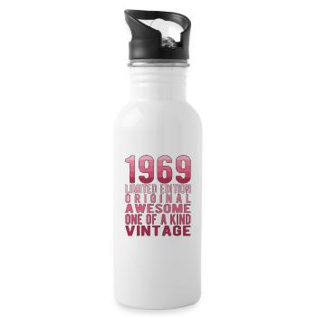 Edition limitée depuis 1969 Anniversaire Millésime 1969 - Gourde avec paille intégrée - blanc - Droite