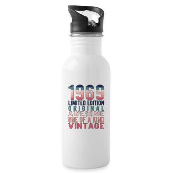 Edition limitée depuis 1969 Anniversaire Millésime 1969 - Gourde avec paille intégrée - blanc - Droite