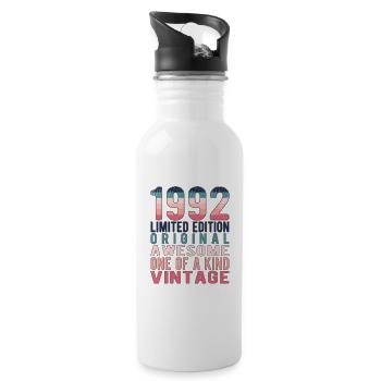 Edition Limitée Depuis 1992 Anniversaire Millésime 1992 - Gourde avec paille intégrée - blanc - Droite