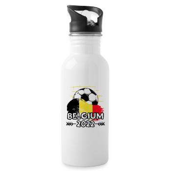 Belgium Belgium 2022 Football - Water bottle with straw - white - Right
