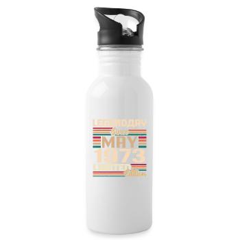 May 1973 May - Jubilee May 1973 - Water bottle with straw - white - Right