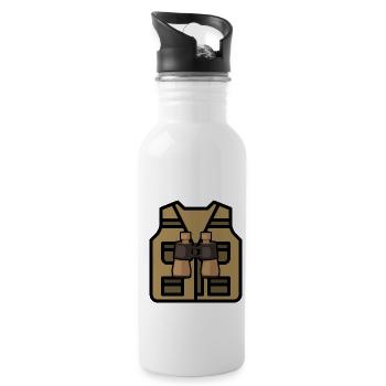 Costume Graphic Animal Keeper Zoo Keeper Animal Lo - Trinkflasche mit integriertem Trinkhalm - Weiß - Rechts