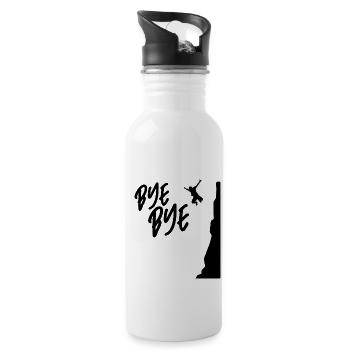 Bye Bye Cliff Diver Cliff Diving Tombstoning Cliff - Water bottle with straw - white - Right