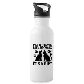 Pet Sitter Pet Sitting Dog and Cat Sitters Dog Wal - Water bottle with straw - white - Right
