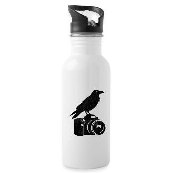 Bird Photography Birds Birdwatching Birdwatcher - Water bottle with straw - white - Right
