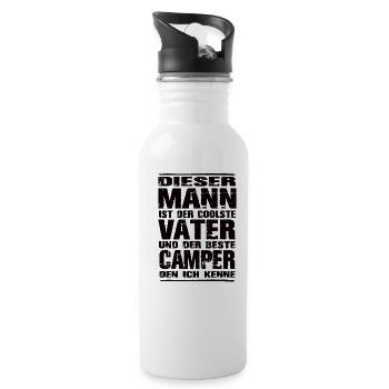 Camper - Trinkflasche mit integriertem Trinkhalm - Weiß - Rechts