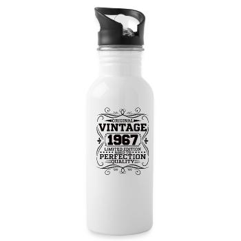 Vintage 1967 Édition Limitée Originale - Gourde avec paille intégrée - blanc - Droite