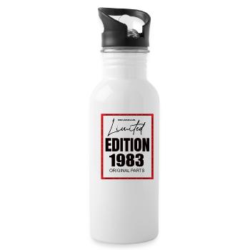 Limited Edition 1983 - Water bottle with straw - white - Right