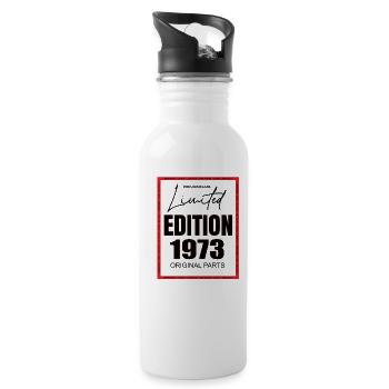 Édition limitée 1973 - Gourde avec paille intégrée - blanc - Droite