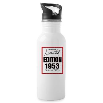 Édition limitée 1953 - Gourde avec paille intégrée - blanc - Droite