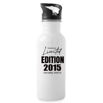 Édition limitée 2015 - Gourde avec paille intégrée - blanc - Droite