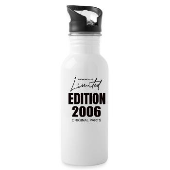 Limited Edition 2006 - Trinkflasche mit integriertem Trinkhalm - Weiß - Rechts