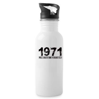 Édition limitée 1971 - Gourde avec paille intégrée - blanc - Droite