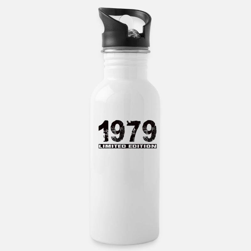 Begrænset oplag 1979 - Drikkeflaske med integreret sugerør - hvid