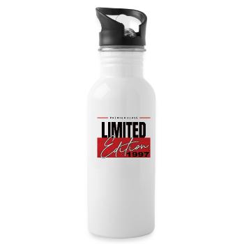 Limited Edition 1997 - Trinkflasche mit integriertem Trinkhalm - Weiß - Rechts