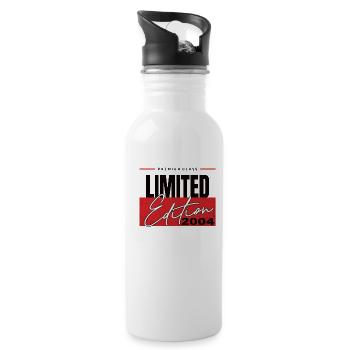 Limited Edition 2004 - Trinkflasche mit integriertem Trinkhalm - Weiß - Rechts