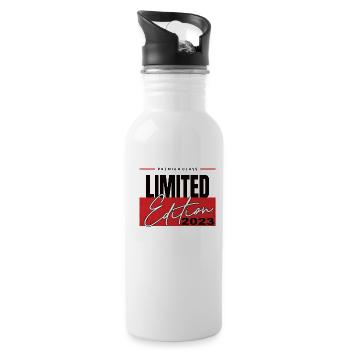 Limited Edition 2023 - Trinkflasche mit integriertem Trinkhalm - Weiß - Rechts