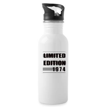 Édition limitée 1974 - Gourde avec paille intégrée - blanc - Droite