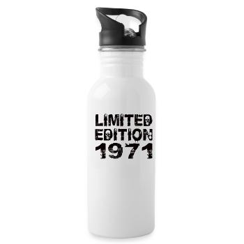 Limited Edition 1971 Birthday 1971 Birthday - Water bottle with straw - white - Right