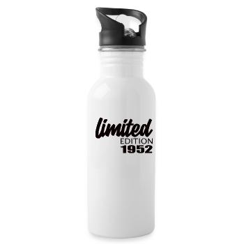 Limited Edition 1952 - Trinkflasche mit integriertem Trinkhalm - Weiß - Rechts