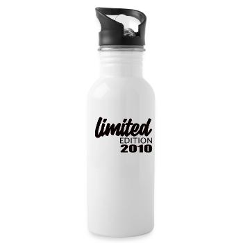 Edition Limitée 2010 - Gourde avec paille intégrée - blanc - Droite