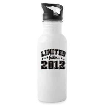 Limited Edition 2012 - Trinkflasche mit integriertem Trinkhalm - Weiß - Rechts