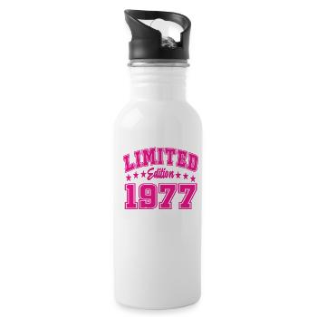 Limited Edition 1977 - Water bottle with straw - white - Right
