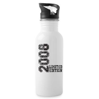 Limited Edition 2008 - Trinkflasche mit integriertem Trinkhalm - Weiß - Rechts