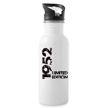 Limited Edition 1952 - Trinkflasche mit integriertem Trinkhalm - Weiß - Rechts