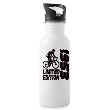 Édition limitée 1953 Bicyclette en édition limitée - Gourde avec paille intégrée - blanc - Droite