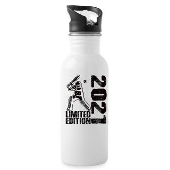 Limited Edition 2021 Limited Edition Cricket - Water bottle with straw - white - Right