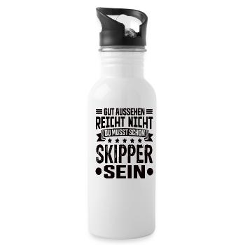 Skipper - Water bottle with straw - white - Right