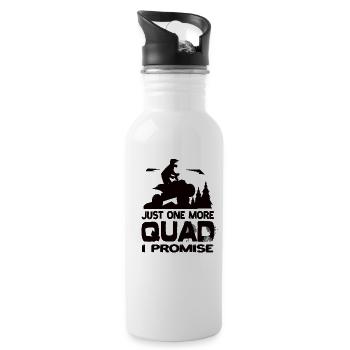 Just One More Quad I Promise Quad AtV Quads - Trinkflasche mit integriertem Trinkhalm - Weiß - Rechts
