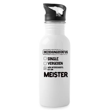 Master Relationship Status Master Craft - Water bottle with straw - white - Right